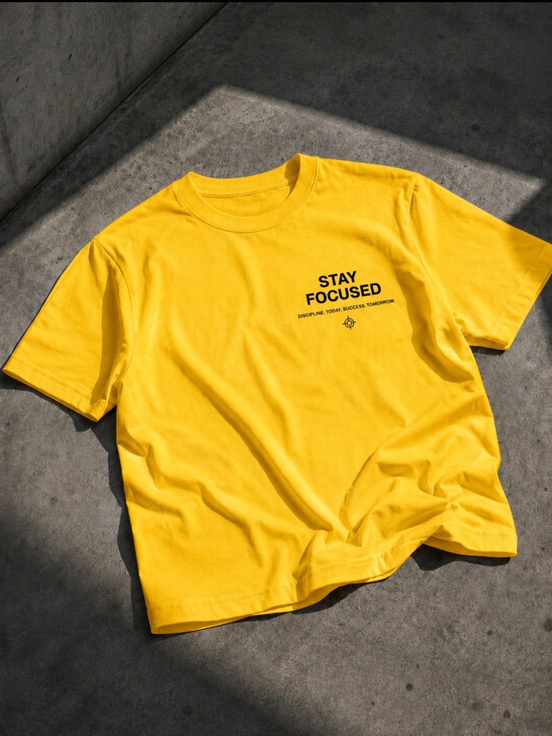 Tricou premium din bumbac „Stay Focused”