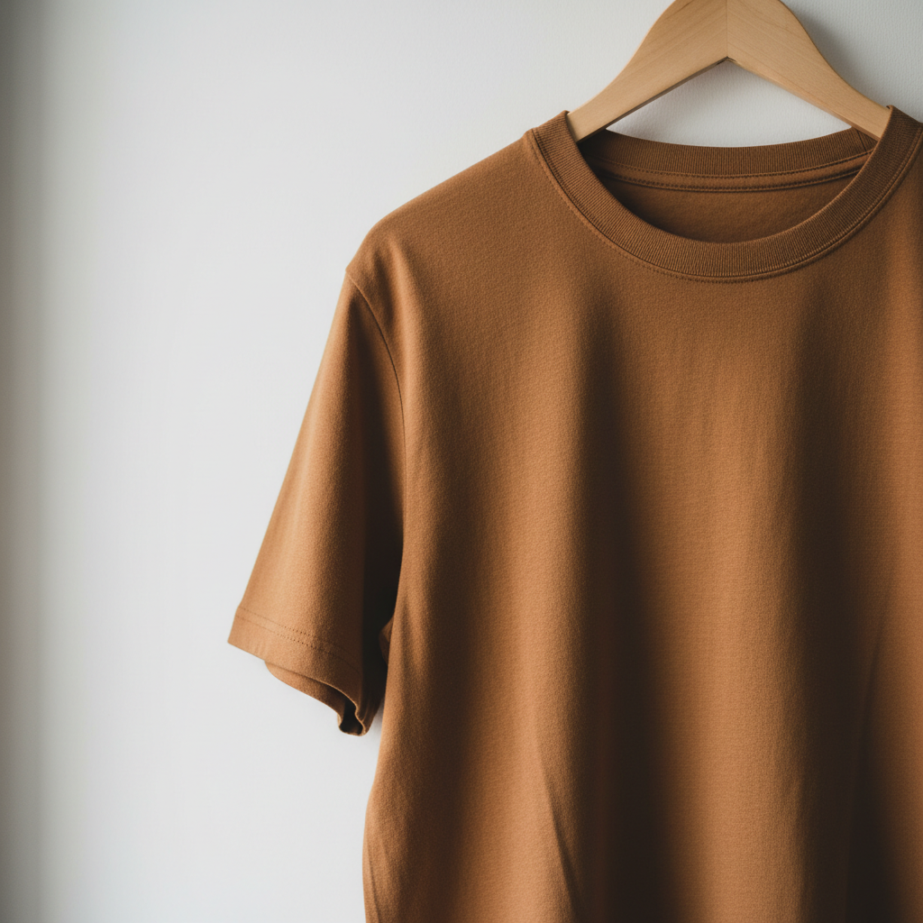 Tricou Premium Caramel - perete